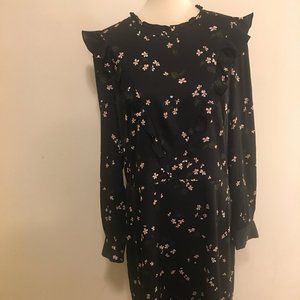 NWT Ann Taylor Floral Ruffle Flare Dress